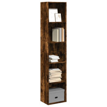 vidaXL Bookcase Storage Rack Cabinet Bookshelf Smoked Oak Engineered Wood