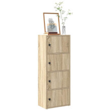 vidaXL Bookcase Sonoma Oak 40x24x102 cm Engineered Wood bookshelf book case
