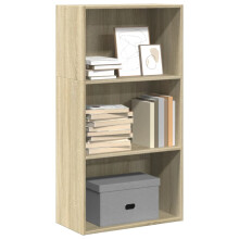 vidaXL Bookcase Storage Rack Cabinet Bookshelf Sonoma Oak Engineered Wood