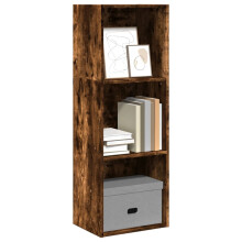 vidaXL Bookcase Storage Rack Cabinet Bookshelf Smoked Oak Engineered Wood