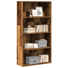 vidaXL Bücherregal Altholz-Optik 80x30x152 cm Holzwerkstoff