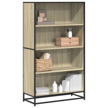 vidaXL Bookcase Bookshelf Book Rack Storage Cabinet Sonoma Oak Engineered Wood