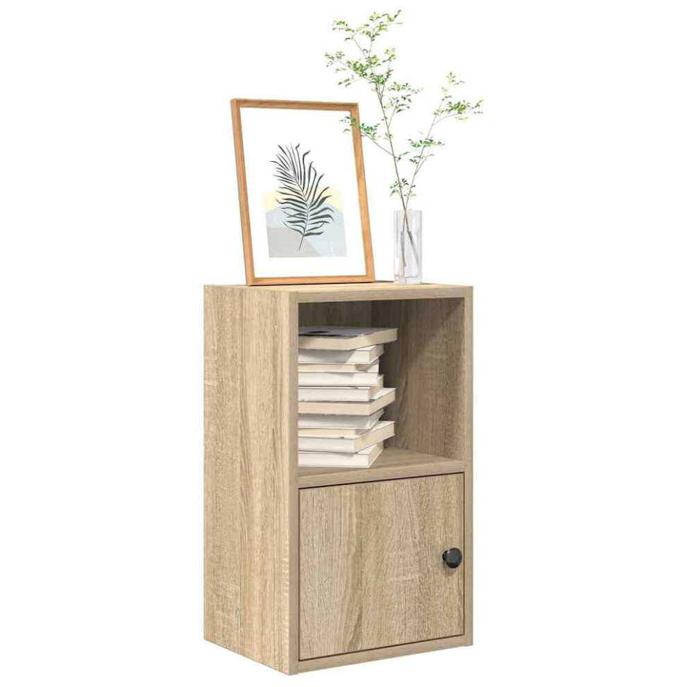 vidaXL Bookcase Sonoma Oak 31x24x52 cm Engineered Wood