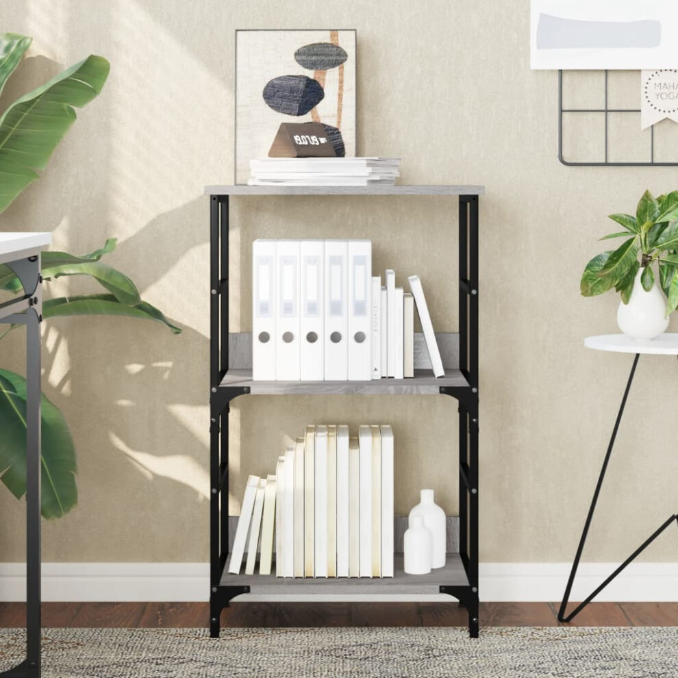 Vidaxl Bookshelf Grey Sonoma 50X33x82 Cm Engineered Wood