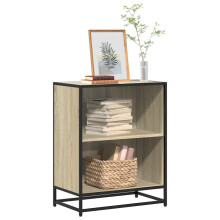 vidaXL Book Cabinet Sonoma Oak 60x35x76 cm Engineered Wood bookcase