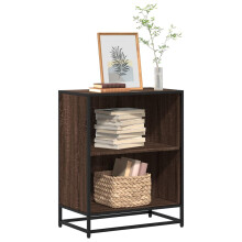 vidaXL Book Cabinet Brown Oak 60x35x76 cm Engineered Wood bookcase