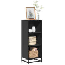 vidaXL Book Cabinet Black 40x35x107.5 cm Engineered Wood bookcase room divider