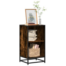 vidaXL Book Cabinet Smoked Oak 40x35x76 cm Engineered Wood bookcase