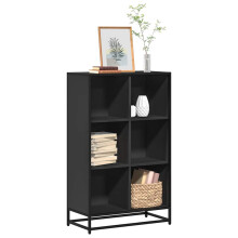 vidaXL Book Cabinet Black 65.5x33x107.5 cm Engineered Wood bookcase