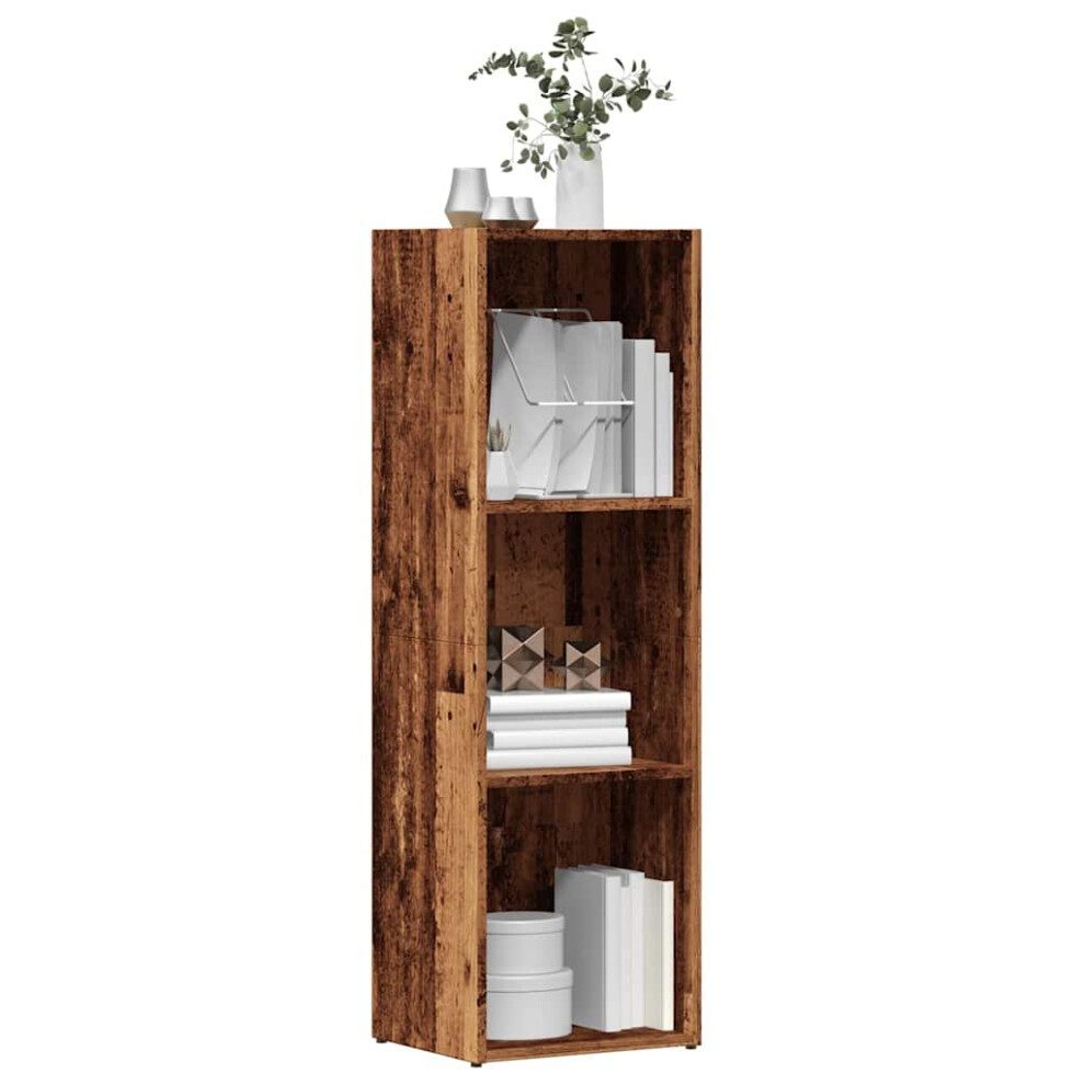 Vidaxl Book Cabinet Old Wood 36X30x114 Cm Engineered Wood Bookcase