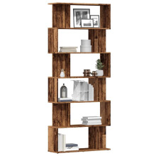 vidaXL Book Cabinet Old Wood 80x24x192 cm Engineered Wood bookcase