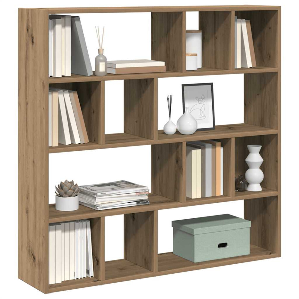 vidaXL Book Cabinet/Room Divider Artisan Oak 105x24x102 Cm