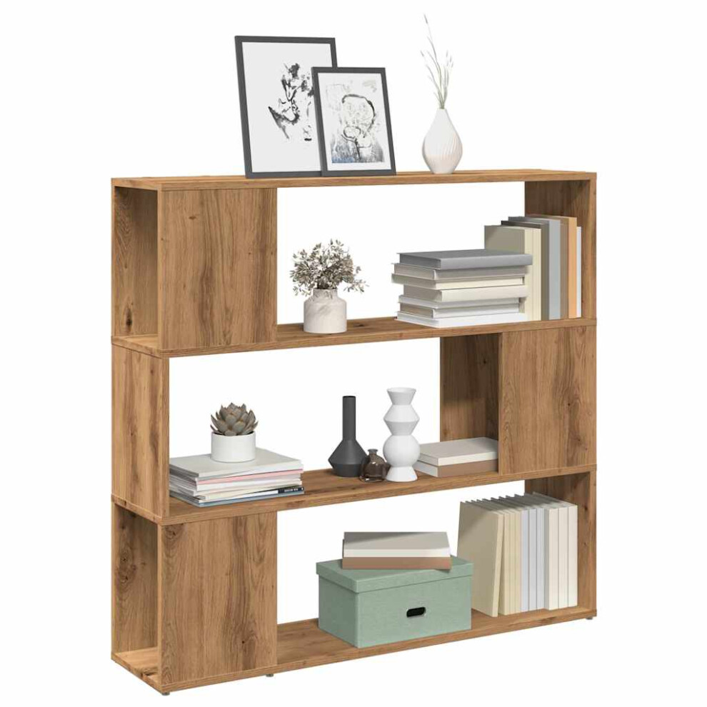 vidaXL Book Cabinet/Room Divider Artisan Oak 100x24x94 cm