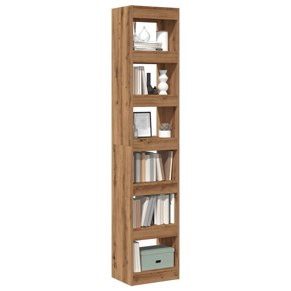 Vidaxl Book Cabinet/Room Divider Artisan Oak 40X30x198 Cm Room Divider