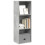 VidaXL vidaXL Bookcase Storage Rack Cabinet Bookshelf Concrete Grey Engineered Wood 1