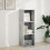 VidaXL vidaXL Bookcase Storage Rack Cabinet Bookshelf Concrete Grey Engineered Wood 3