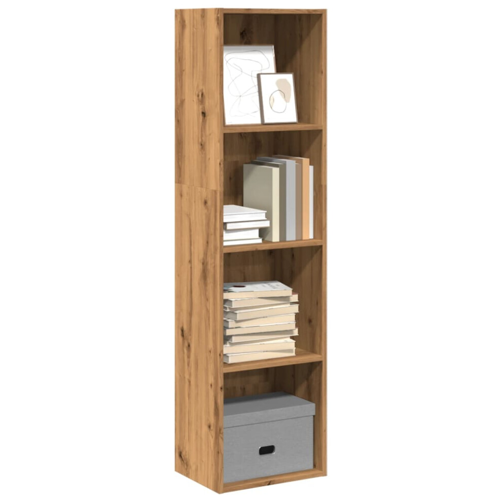 vidaXL Bookcase Artisian Oak 40x30x152 Cm Engineered Wood