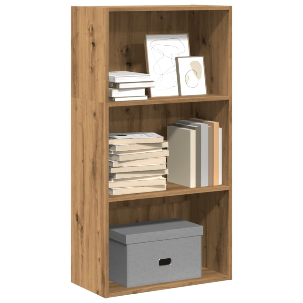 Vidaxl Bookcase Storage Rack Cabinet Bookshelf Artisian Oak Engineered Wood