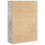 VidaXL vidaXL Bookcase Storage Rack Cabinet Bookshelf Concrete Grey Engineered Wood 6
