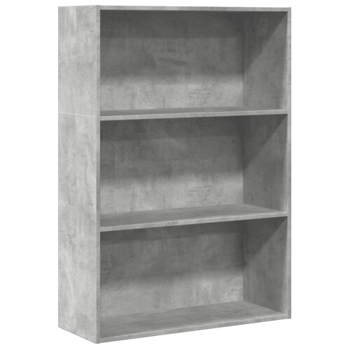 VidaXL vidaXL Bookcase Storage Rack Cabinet Bookshelf Concrete Grey Engineered Wood 1