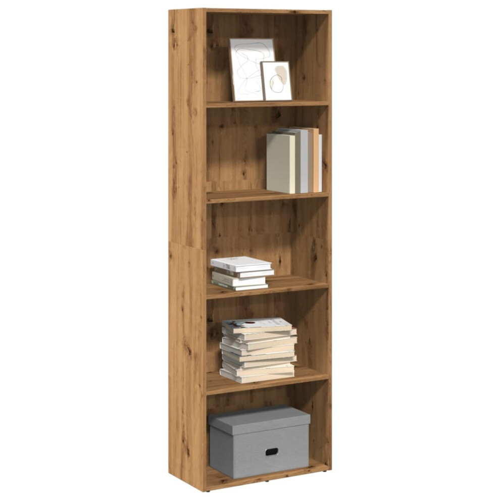 vidaXL Bookcase Artisian Oak 60x30x189 cm Engineered Wood