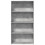 VidaXL vidaXL Bookcase Storage Rack Cabinet Bookshelf Concrete Grey Engineered Wood 4