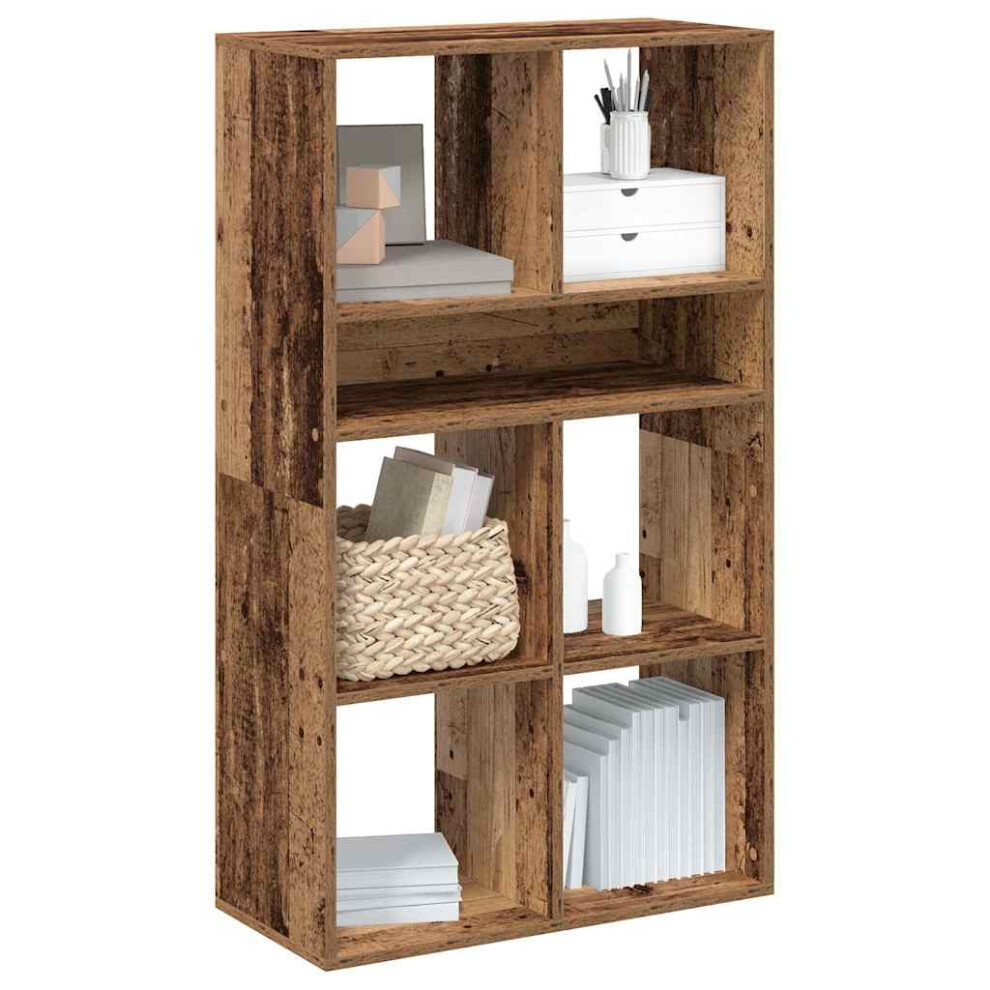 Vidaxl Book Cabinet Old Wood 66X31x112 Cm Engineered Wood Storage Cabinet