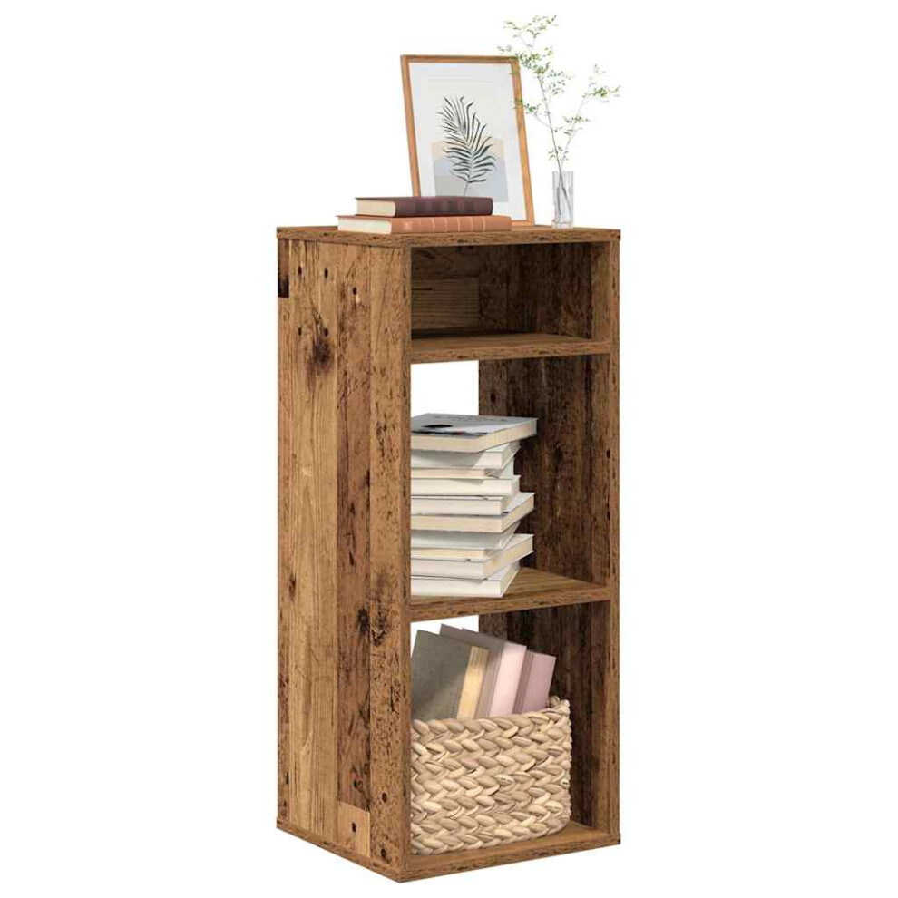 Vidaxl Book Cabinet Old Wood 34X31x80 Cm Engineered Wood Storage Cabinet