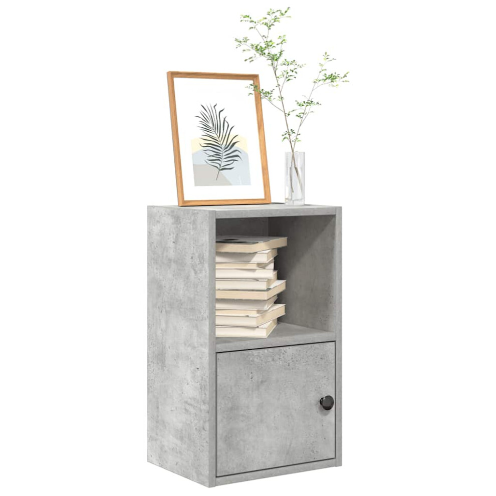 Vidaxl Bookcase Concrete Grey 31X24x52 Cm Engineered Wood Bookshelf Book Case