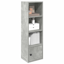vidaXL Bookcase Concrete Grey 31x24x102 cm Engineered Wood bookshelf book case