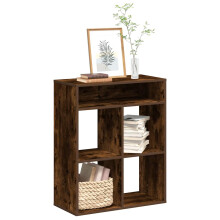 vidaXL Book Cabinet Smoked Oak 66x31x80 cm Engineered Wood storage cabinet