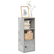 vidaXL Bookcase Concrete Grey 31x24x77 cm Engineered Wood bookshelf book case
