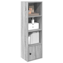 vidaXL Bookcase Grey Sonoma 31x24x102 cm Engineered Wood bookshelf book case