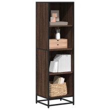 vidaXL Book Cabinet Brown Oak 40x35x139 cm Engineered Wood bookcase