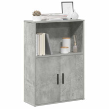 vidaXL Bookcase Concrete Grey 60x24x85 cm Engineered Wood bookshelf book case