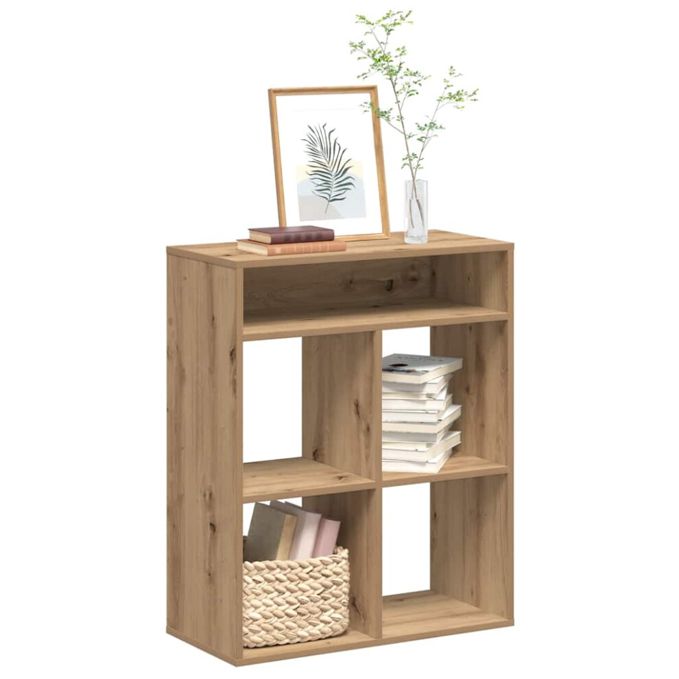Vidaxl Book Cabinet Artisan Oak 66X31x80 Cm Engineered Wood Storage Cabinet