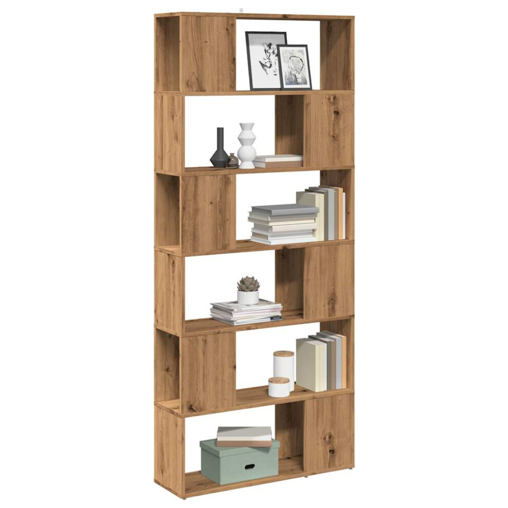 Vidaxl Book Cabinet/Room Divider Artisian Oak 80X24x186 Cm Room Divider
