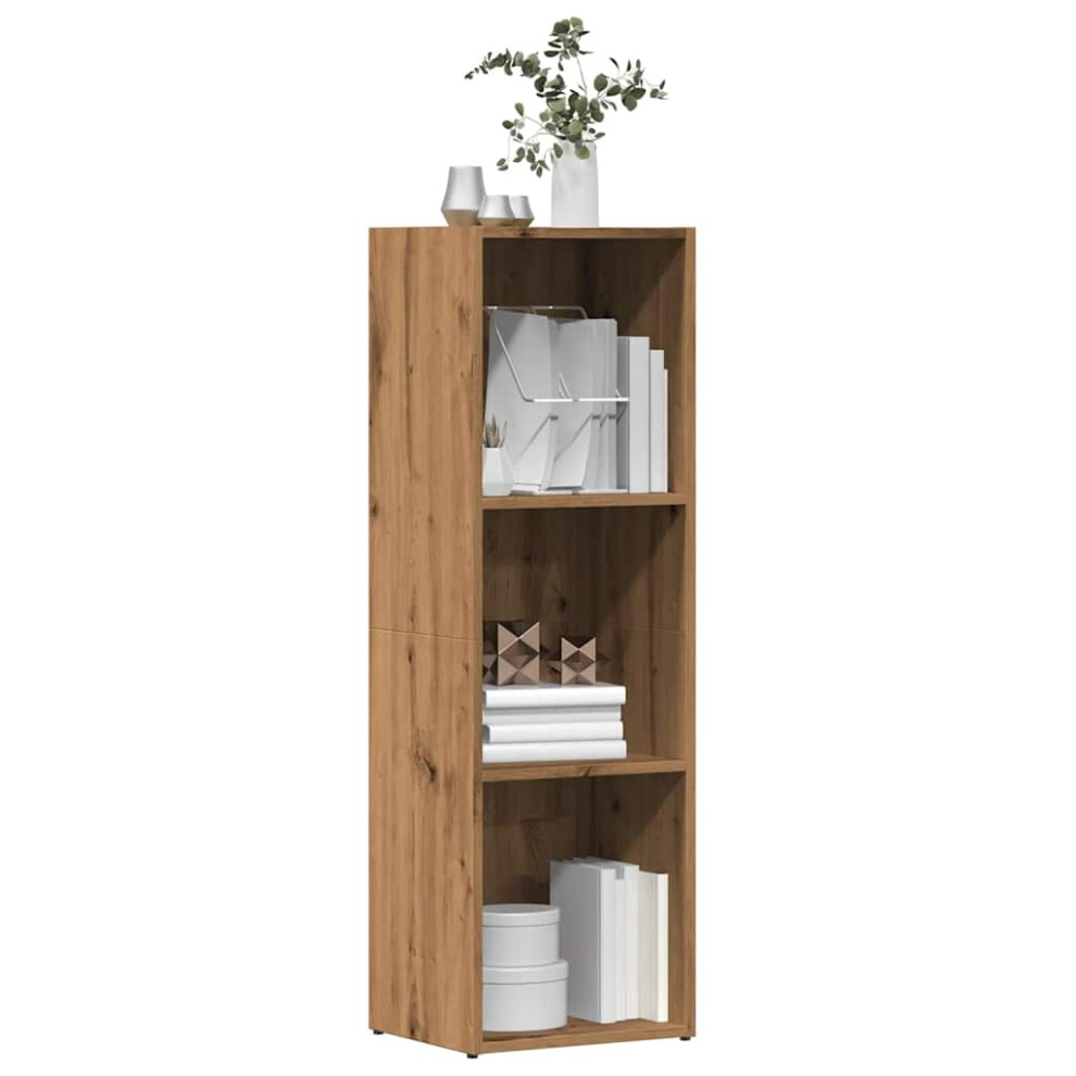 Vidaxl Book Cabinet Artisan Oak 36X30x114 Cm Engineered Wood Bookcase