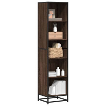 vidaXL Book Cabinet Brown Oak 40x35x170.5 cm Engineered Wood bookcase
