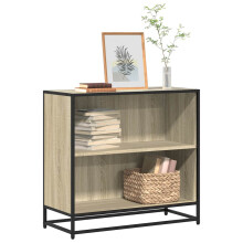 vidaXL Book Cabinet Sonoma Oak 80x35x76 cm Engineered Wood bookcase