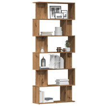 vidaXL Book Cabinet Artisan Oak 80x24x192 cm Engineered Wood bookcase