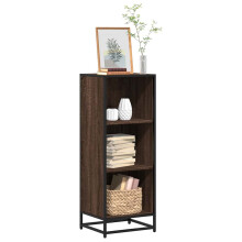 vidaXL Book Cabinet Brown Oak 40x35x107.5 cm Engineered Wood bookcase