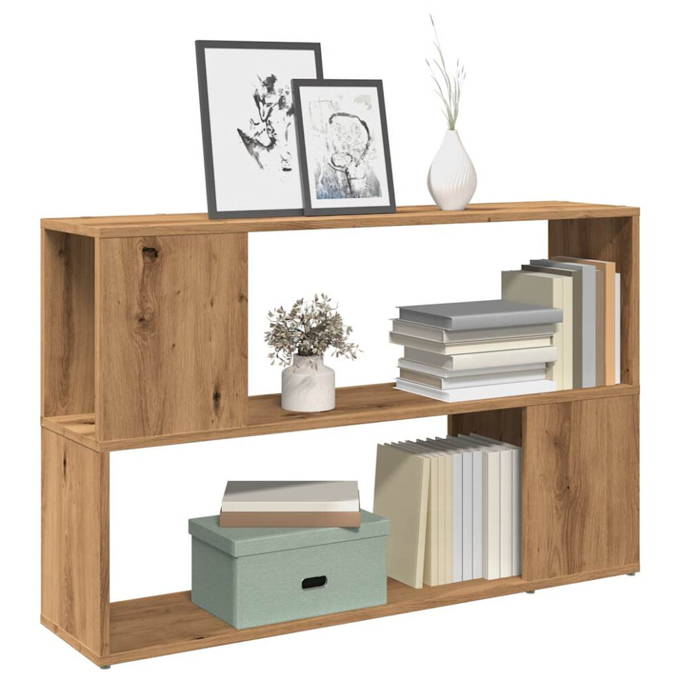 vidaXL - Book Cabinet - Engineered Wood - Brown - 100x24x63 cm - Image 2