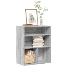 vidaXL Book Cabinet Grey Sonoma 60x30x71.5 cm Engineered Wood storage cabinet