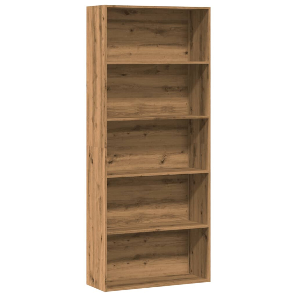 Vidaxl Book Cabinet Bookcase Storage Bookshelf Artisian Oak Engineered Wood
