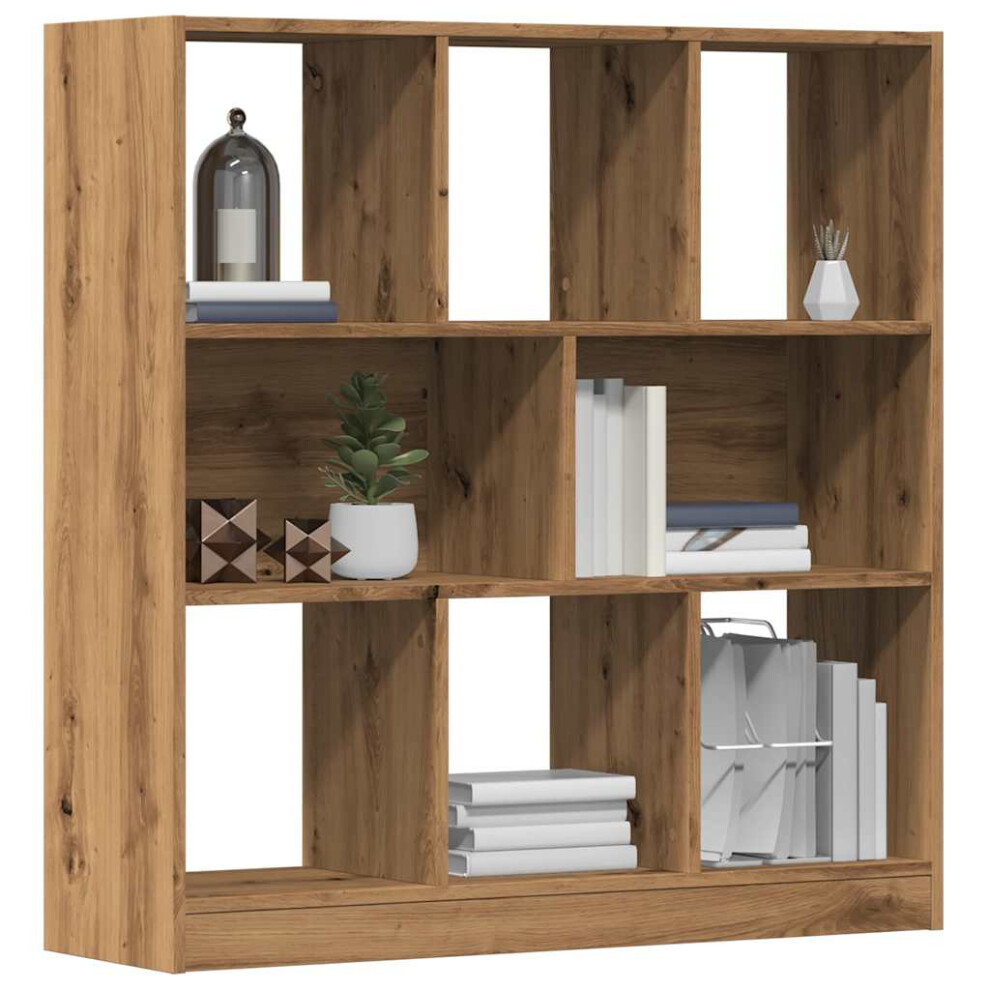 Vidaxl Book Cabinet Artisan Oak 97.5X29.5x100 Cm Engineered Wood Bookcase