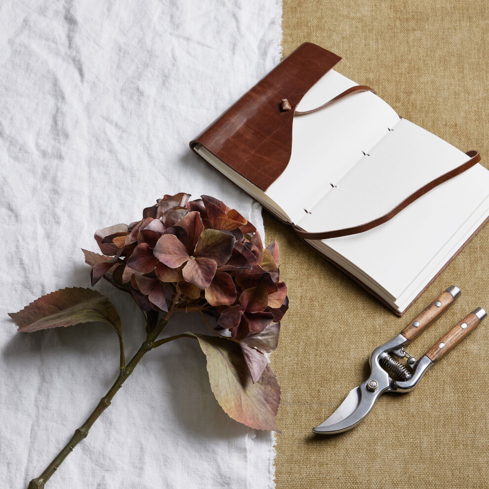 Hill Interiors Mixed Autumn Browns Single Hydrangea Stem