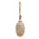 Antique White Wash Small Pine Cone Bauble 1
