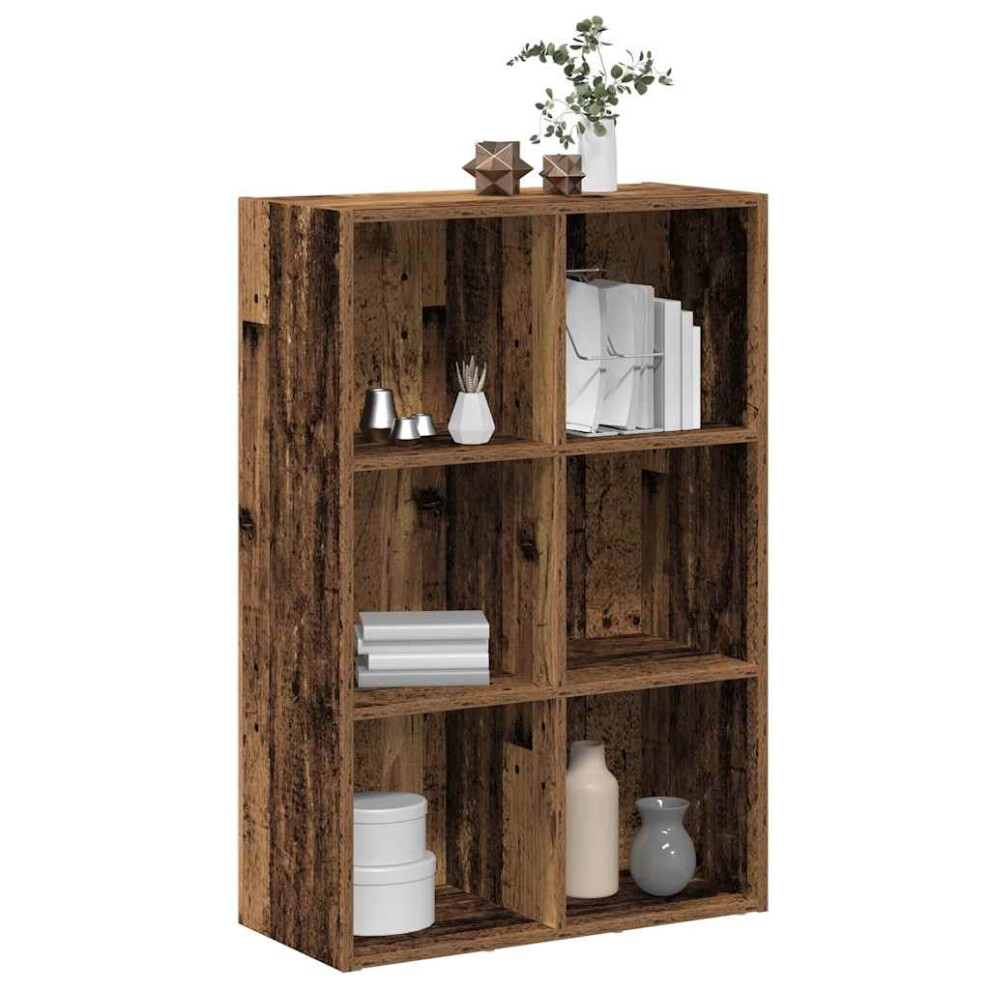 vidaXL Book Cabinet/Sideboard Old Wood 66x30x98 Cm Engineered Wood