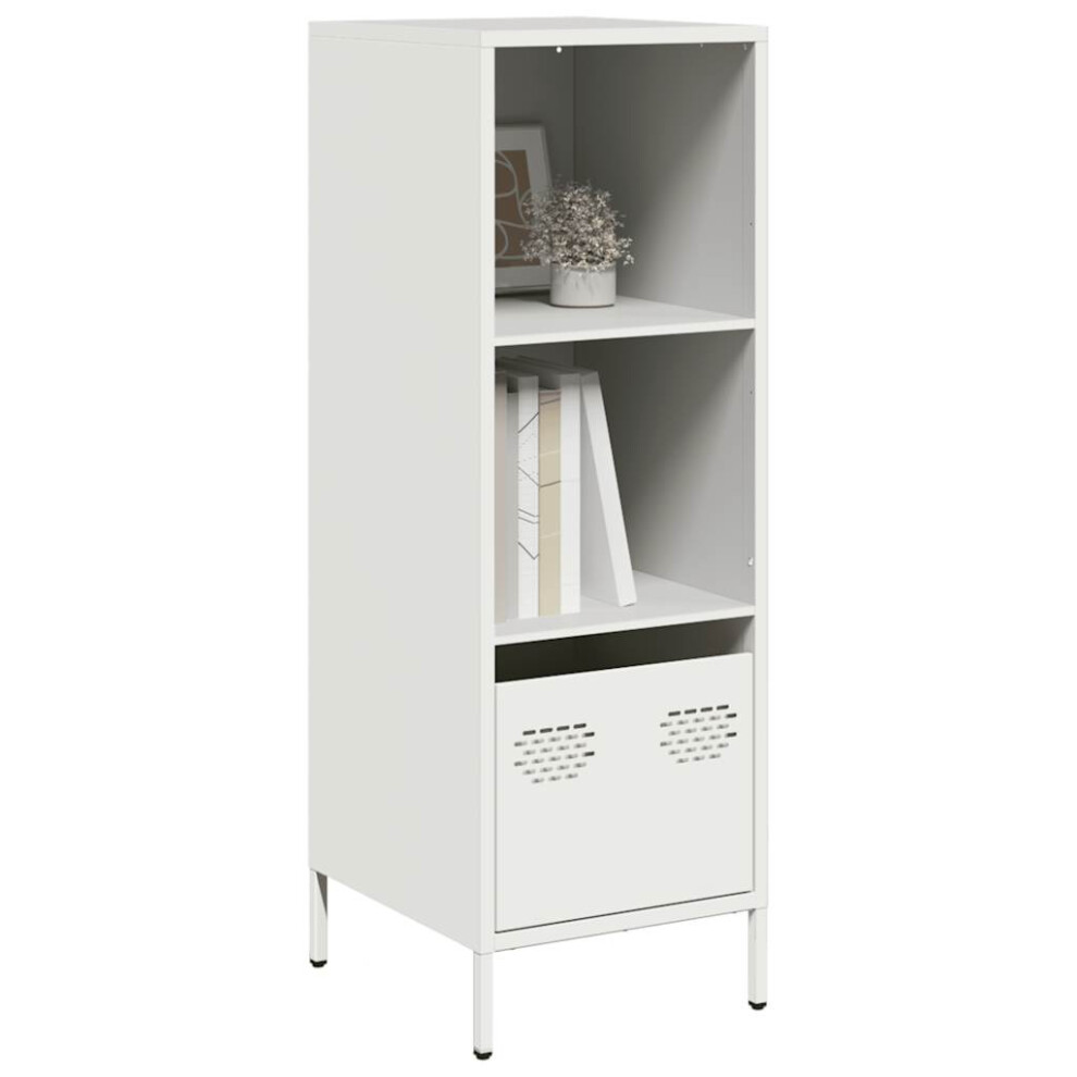 Vidaxl Highboard White 35X39x103.5 Cm Steel